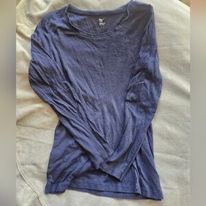Navy Blue Long Sleeve T-Shirt